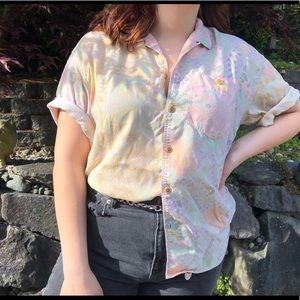 Li2Wear Vintage Style Floral Button Front